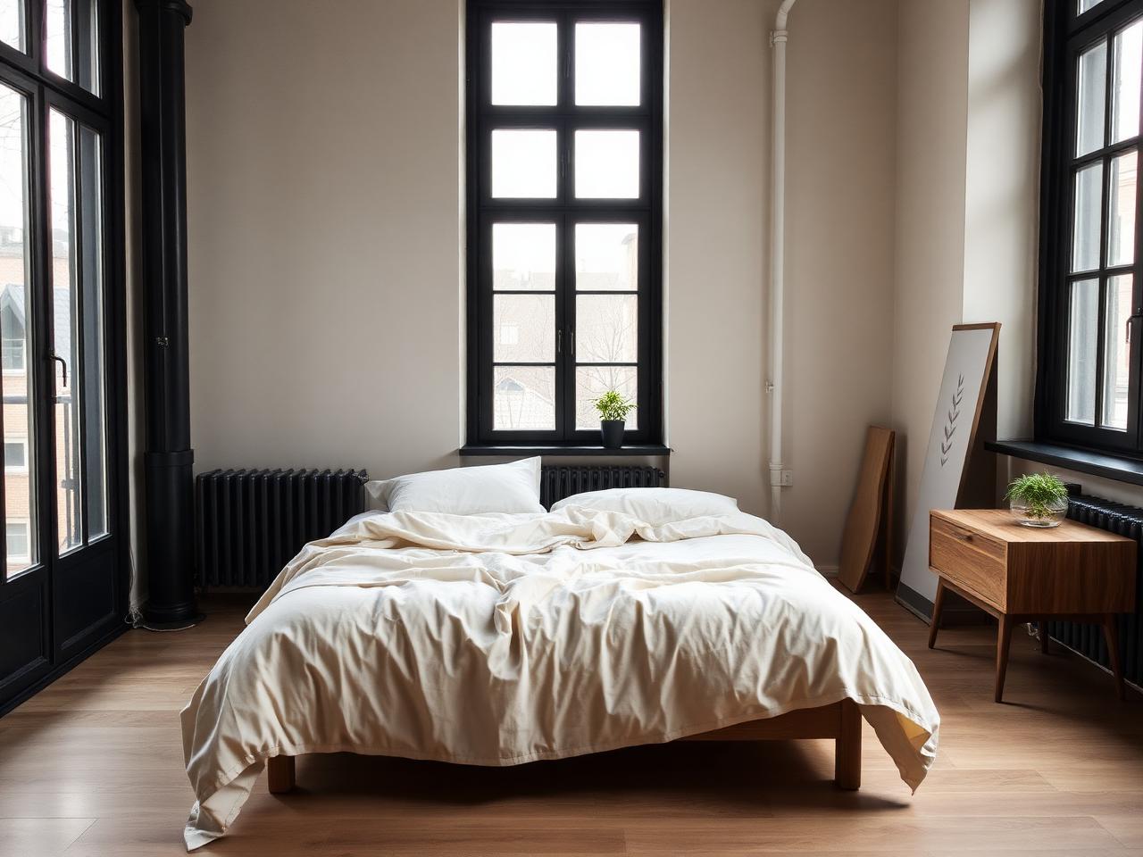 Schlafzimmer Fabrik-Loft